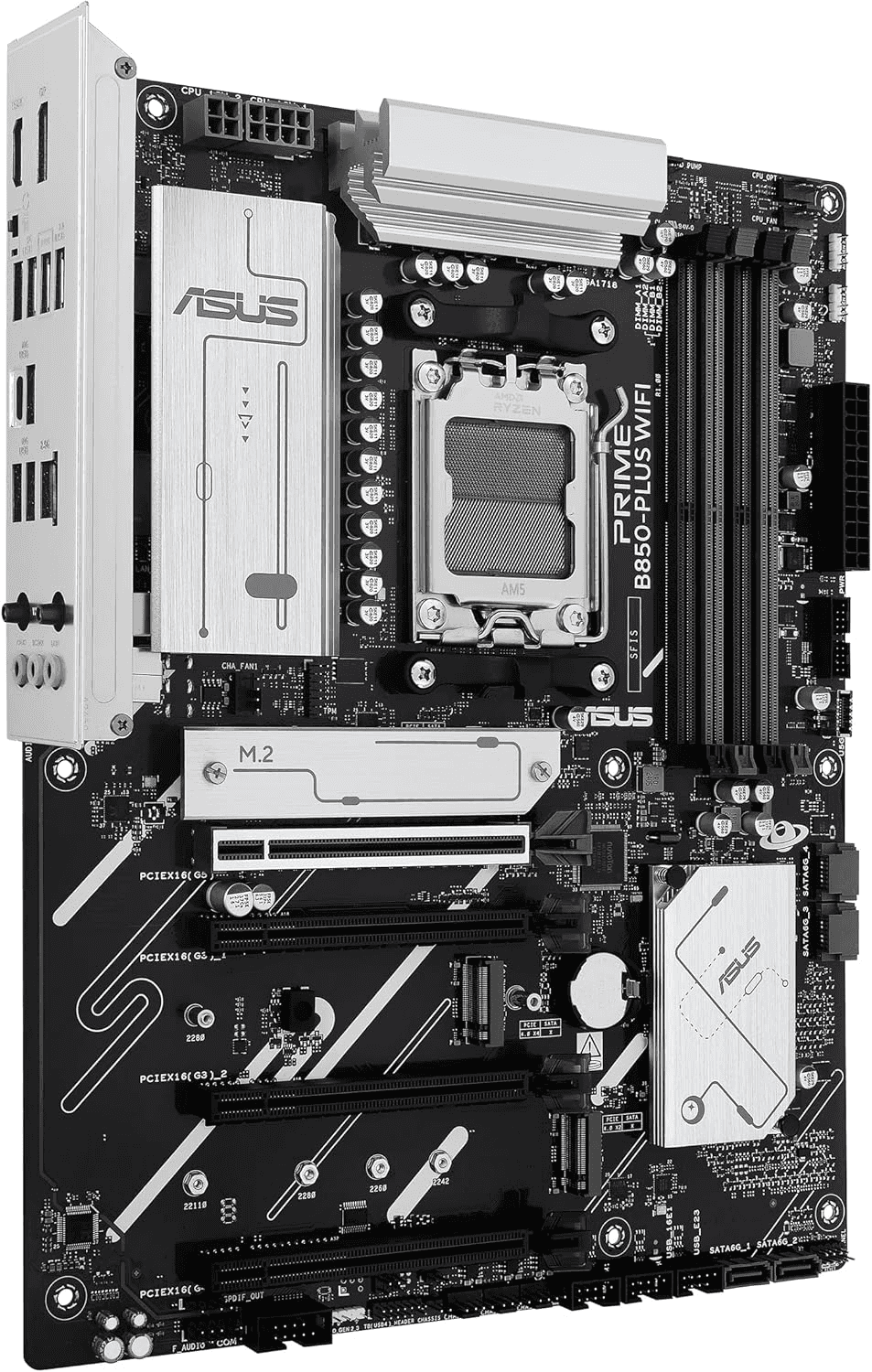 Asus ASUS PRIME B850-PLUS WIFI Motherboard, AMD Socket AM5, Ryzen 9000 Ready, PCIe 5.0, Wi-Fi 6E, 2.5Gb Ethernet, & DDR5 Overclocking (8000+ MT/s) | 90MB1L80-M0EAY0 - thumbnail 2