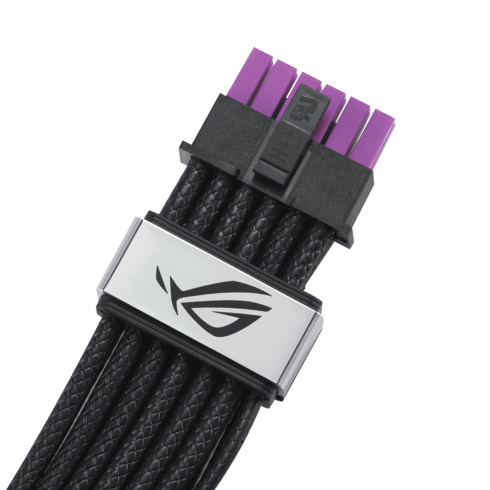 Asus ASUS ROG Equalizer 12V-2x6 PCIe Power Cable, ATX 3.1 & PCIe 5.1 Compliant, 750mm, 17A Load Capacity | 90YE00BN-B0QA00 - thumbnail 2