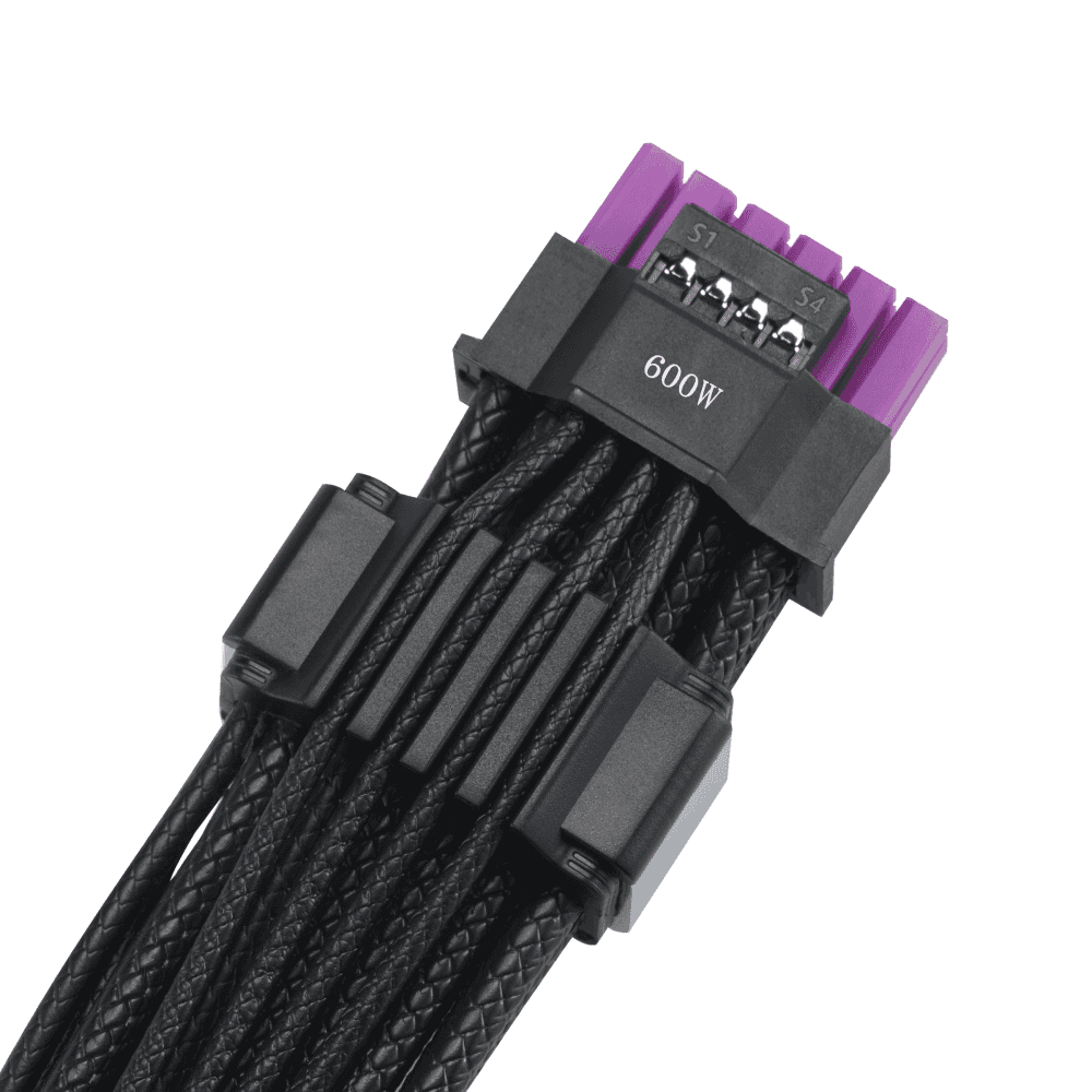 Asus ASUS ROG Equalizer 12V-2x6 PCIe Power Cable, ATX 3.1 & PCIe 5.1 Compliant, 750mm, 17A Load Capacity | 90YE00BN-B0QA00 - thumbnail 3