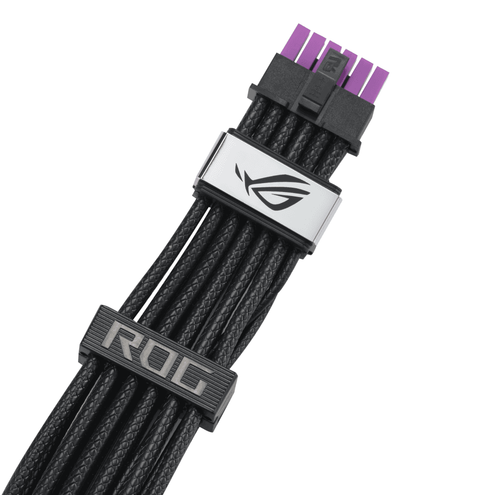Asus ASUS ROG Equalizer 12V-2x6 PCIe Power Cable, ATX 3.1 & PCIe 5.1 Compliant, 750mm, 17A Load Capacity | 90YE00BN-B0QA00 - thumbnail 4