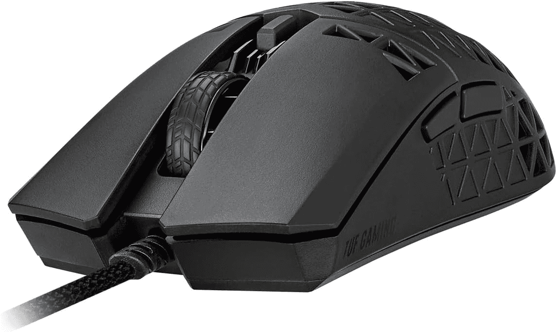 Asus ASUS TUF Gaming M4 Air Ultralight Wired Gaming Mouse, Air Shell Design, 16,000 DPI Sensor, IPX6 Water Resistance, 6 Programmable Buttons, Antibacterial Guard – Black | 90MP02K0-BMUA00 - thumbnail 2