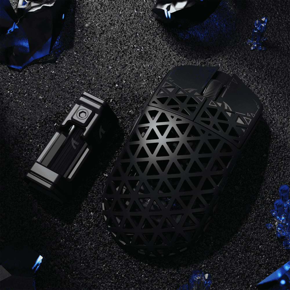 ATTACK SHARK ATTACK SHARK R5 Ultra Carbon Fiber Wireless Gaming Mouse, 39g World-Class Superlight, 8K Polling, 42,000 DPI PAW3950MAX Sensor, Black | R5 Ultra - thumbnail 4