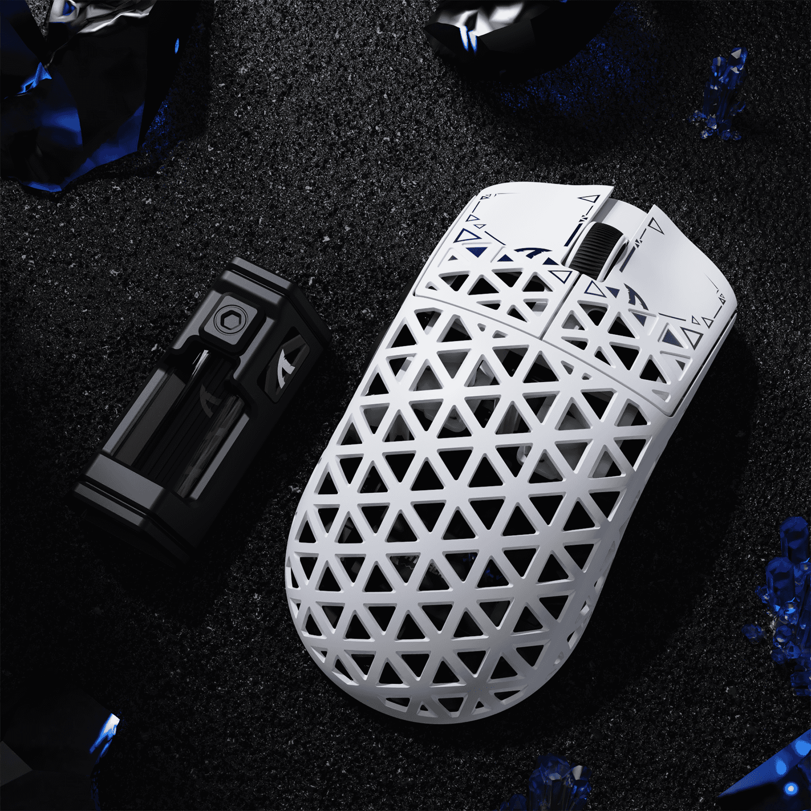 ATTACK SHARK ATTACK SHARK R5 Ultra Carbon Fiber Wireless Gaming Mouse, 39g World-Class Superlight, 8K Polling, 42,000 DPI PAW3950MAX Sensor, White | R5 Ultra - thumbnail 6