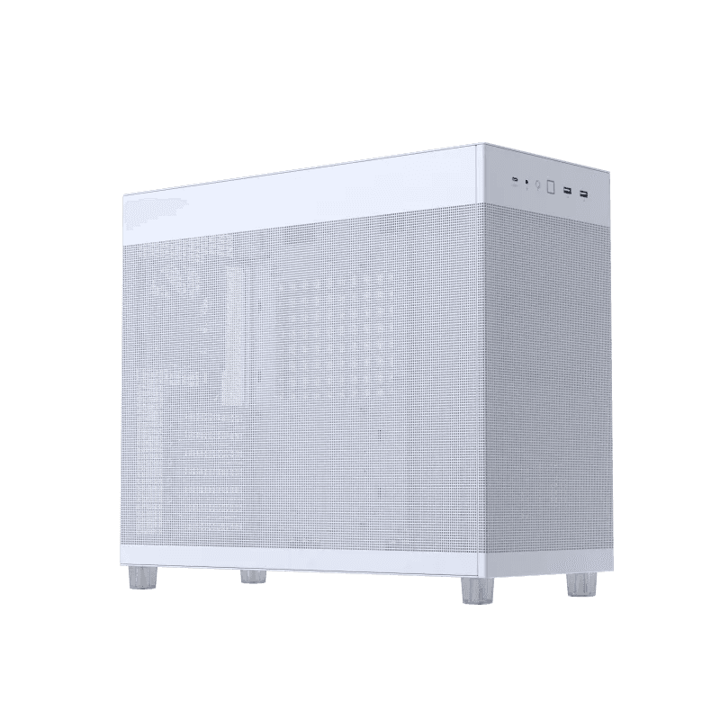 Asus ASUS Prime AP303 Mesh Edition, The Ultimate Compact 45-Liter High-Airflow ATX Chassis, Supporting 360mm GPUs and Radiators, Full-Size ATX PSUs, Front Panel USB Type-C Connectivity, AP303/WT/MESH, White | 90DC00V3-B39000 - thumbnail 2