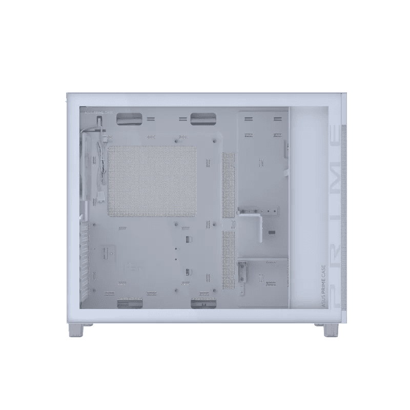 ASUS Prime AP303 - Tempered Glass Panel Compact 44-liter ATX White Gaming Case, Graphics cards up to 360mm, 360mm radiators, ATX PSUs, Front Panel USB Type-C Support | 90DC00V0-B39010 thumbnail 3