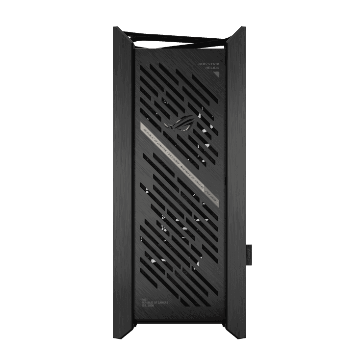 Asus ASUS ROG Strix Helios II EATX Black mid-tower Gaming Case, with Dual Tempered Glass Side Panels, Pre-installed 4x 140mm Fans, Aluminum Frame, Supports up to 450mm GPU, upto 420mm Radiator, Advanced I/O panel | 90DC00W0-B39000 - thumbnail 3