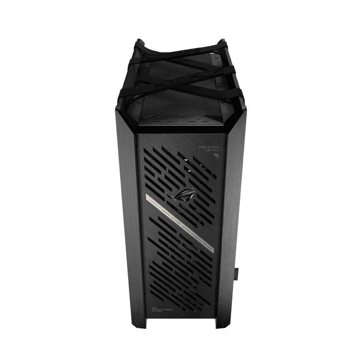 Asus ASUS ROG Strix Helios II EATX Black mid-tower Gaming Case, with Dual Tempered Glass Side Panels, Pre-installed 4x 140mm Fans, Aluminum Frame, Supports up to 450mm GPU, upto 420mm Radiator, Advanced I/O panel | 90DC00W0-B39000 - thumbnail 4