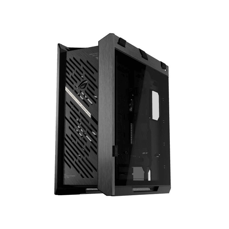 Asus ASUS ROG Strix Helios II EATX Black mid-tower Gaming Case, with Dual Tempered Glass Side Panels, Pre-installed 4x 140mm Fans, Aluminum Frame, Supports up to 450mm GPU, upto 420mm Radiator, Advanced I/O panel | 90DC00W0-B39000 - thumbnail 5