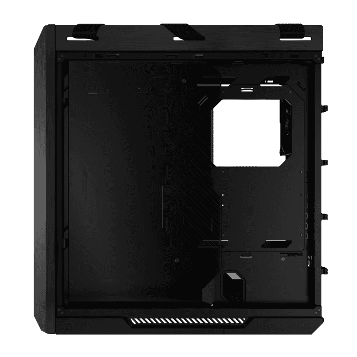 Asus ASUS ROG Strix Helios II EATX Black mid-tower Gaming Case, with Dual Tempered Glass Side Panels, Pre-installed 4x 140mm Fans, Aluminum Frame, Supports up to 450mm GPU, upto 420mm Radiator, Advanced I/O panel | 90DC00W0-B39000 - thumbnail 9