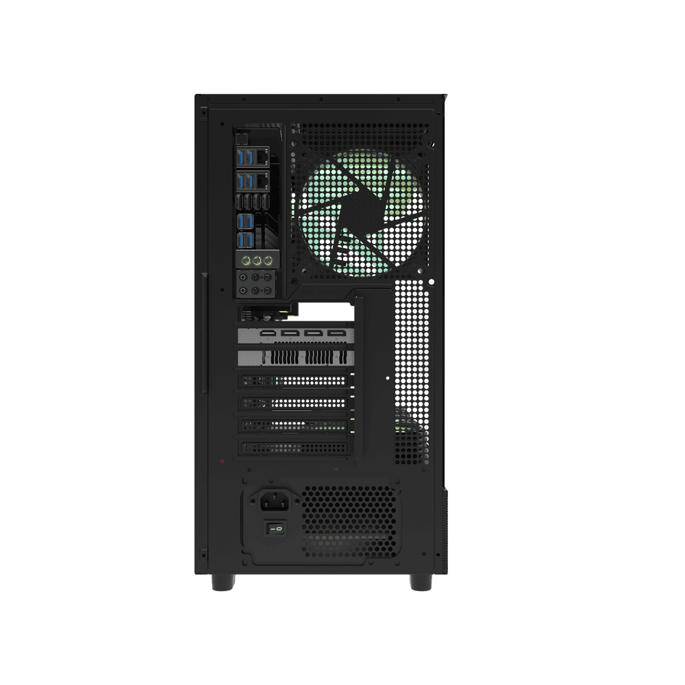 Darkflash DPX90 ATX/M-ATX/M-ITX Gaming Pc case With 3 ARGB Fans, 270 Panoramic Pillarless Design, Tempered Glass Panels, Supports 360mm Radiators, USB Type-C thumbnail 3