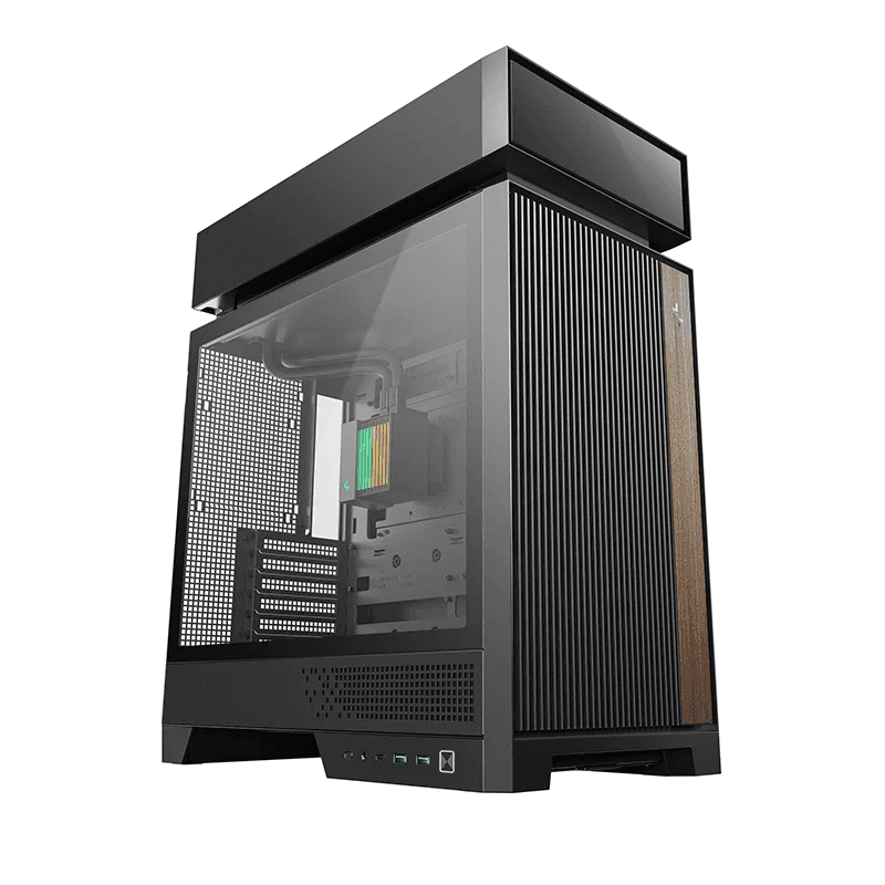 DEEPCOOL DeepCool CL6600 White ATX PC Case, HyperSplit Dual-Chamber Design, Pre-Installed 360mm ARGB AIO Liquid Cooler, Dual Bottom ARGB Fans, Supports Back-Connector Motherboard | R-CL6600-WHNNA0-G - Color: BLACK