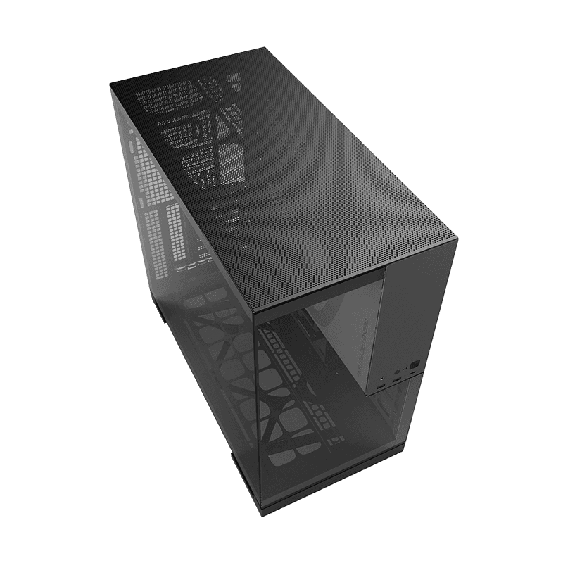GEOMETRIC FUTURE Geometric Future Model 5 Glass Tower Case, Supports 420mm Radiator, E-ATX Motherboards, 5 Preinstalled Fans | GEO-M5F-BG - thumbnail 5