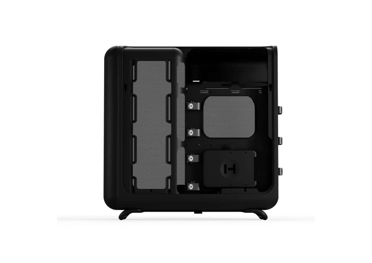 HYTE Hyte X50 Air Mid-Tower Case, Pitch Black, Max Airflow Micro-Mesh Design, Cold-Floor GPU Cooling, E-ATX Support | CS-HYTE-X50A-BB - thumbnail 8
