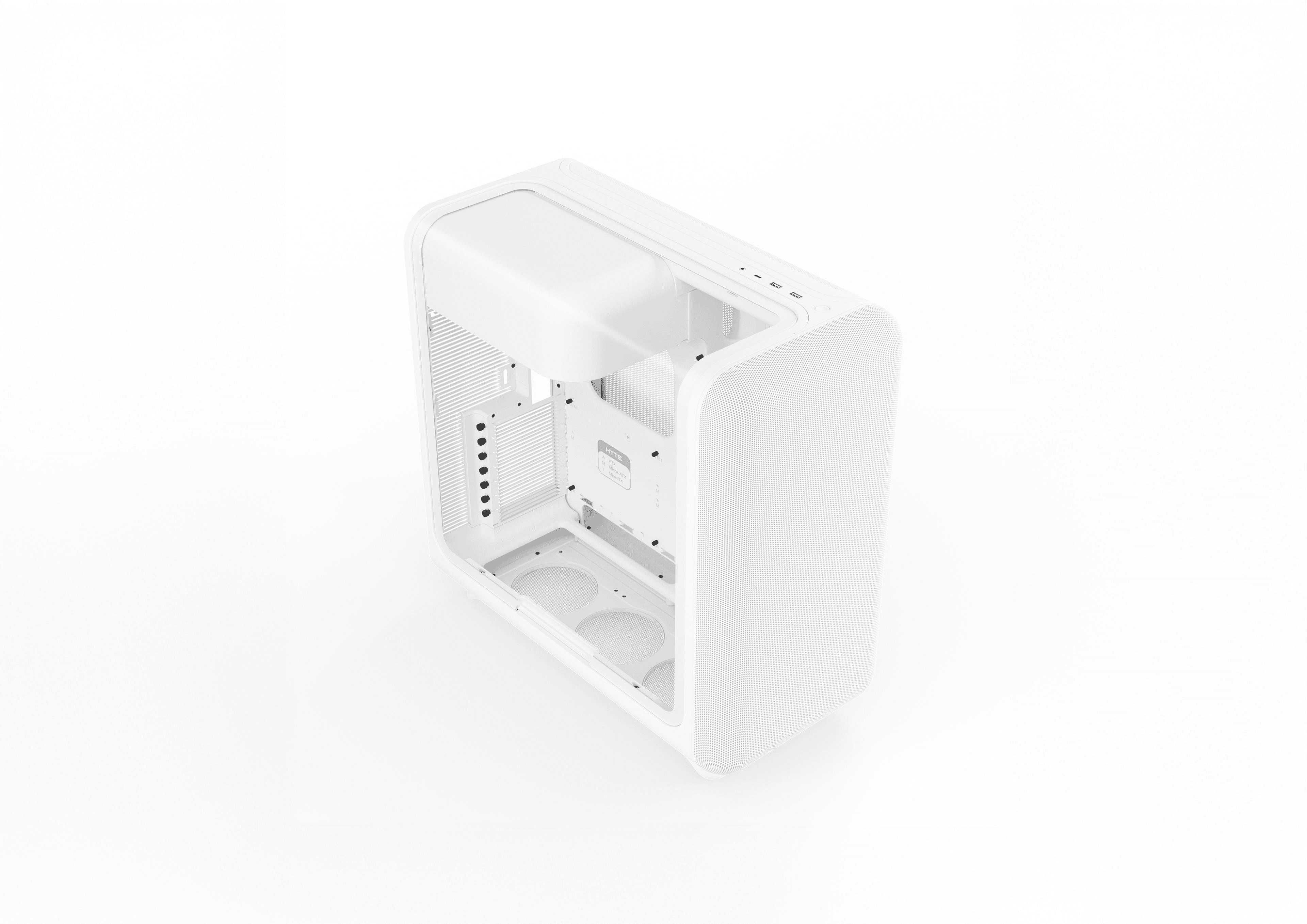 Hyte X50 Mid-Tower Case, Snow White, 63L Volume, Laminated Acoustic Glass Panel, Dual 360mm Radiator Support | CS-HYTE-X50G-WW thumbnail 7