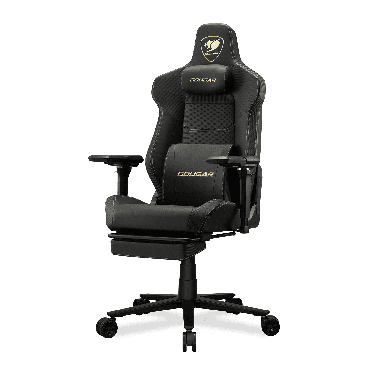 Cougar COUGAR ARMOR EVO M Gold Gaming Chair, 5D Armrests, Retractable Footrest, Magnetic Headrest, 155° Recline |  CGR-EVM-GLB - thumbnail 7
