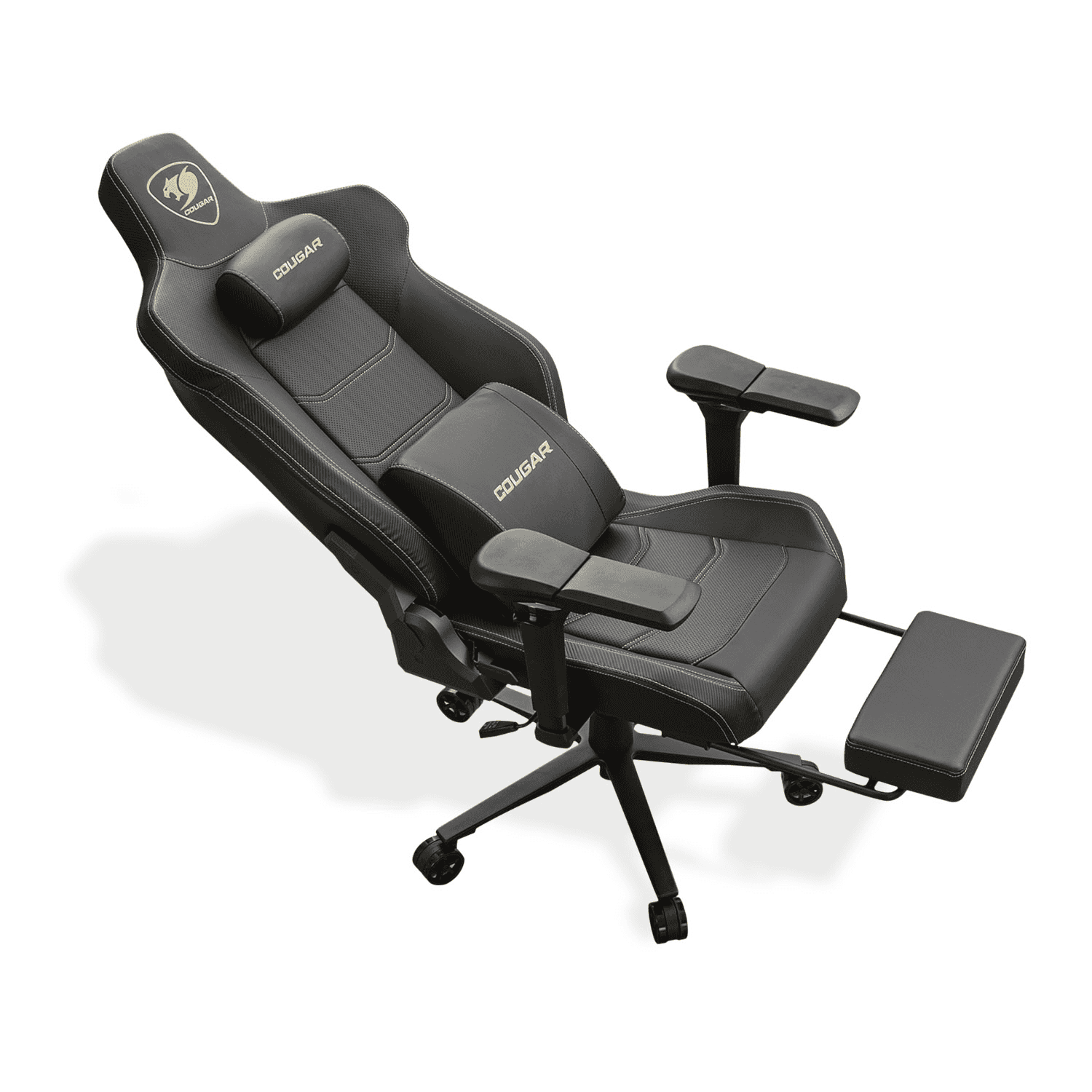 Cougar COUGAR ARMOR EVO M Gold Gaming Chair, 5D Armrests, Retractable Footrest, Magnetic Headrest, 155° Recline |  CGR-EVM-GLB - thumbnail 5