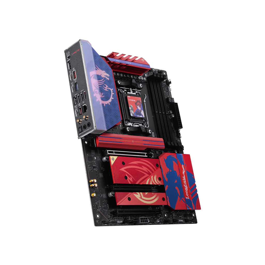 MSI MSI B850 MLG EDTION Motherboard, ATX - Supports AMD Ryzen 9000/8000 / 7000 Processors, AM5-80A SPS VRM, DDR5 Memory Boost (8400+MT/s OC), PCIe 5.0 x16, M.2 Gen5, Wi-Fi 7, 5G LAN | 911-7E62-012 - thumbnail 4
