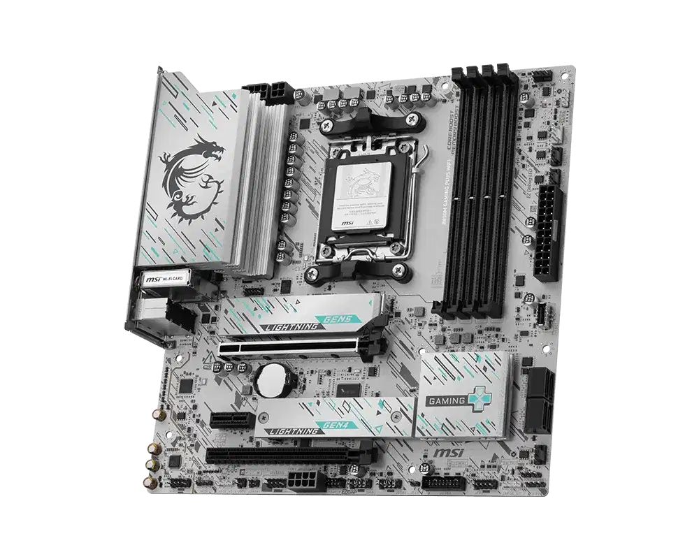 MSI MSI B850M GAMING PLUS WIFI Motherboard, AMD Ryzen AM5, DDR5, PCIe 5.0, WiFi 7 | 911-7E66-001 - thumbnail 4