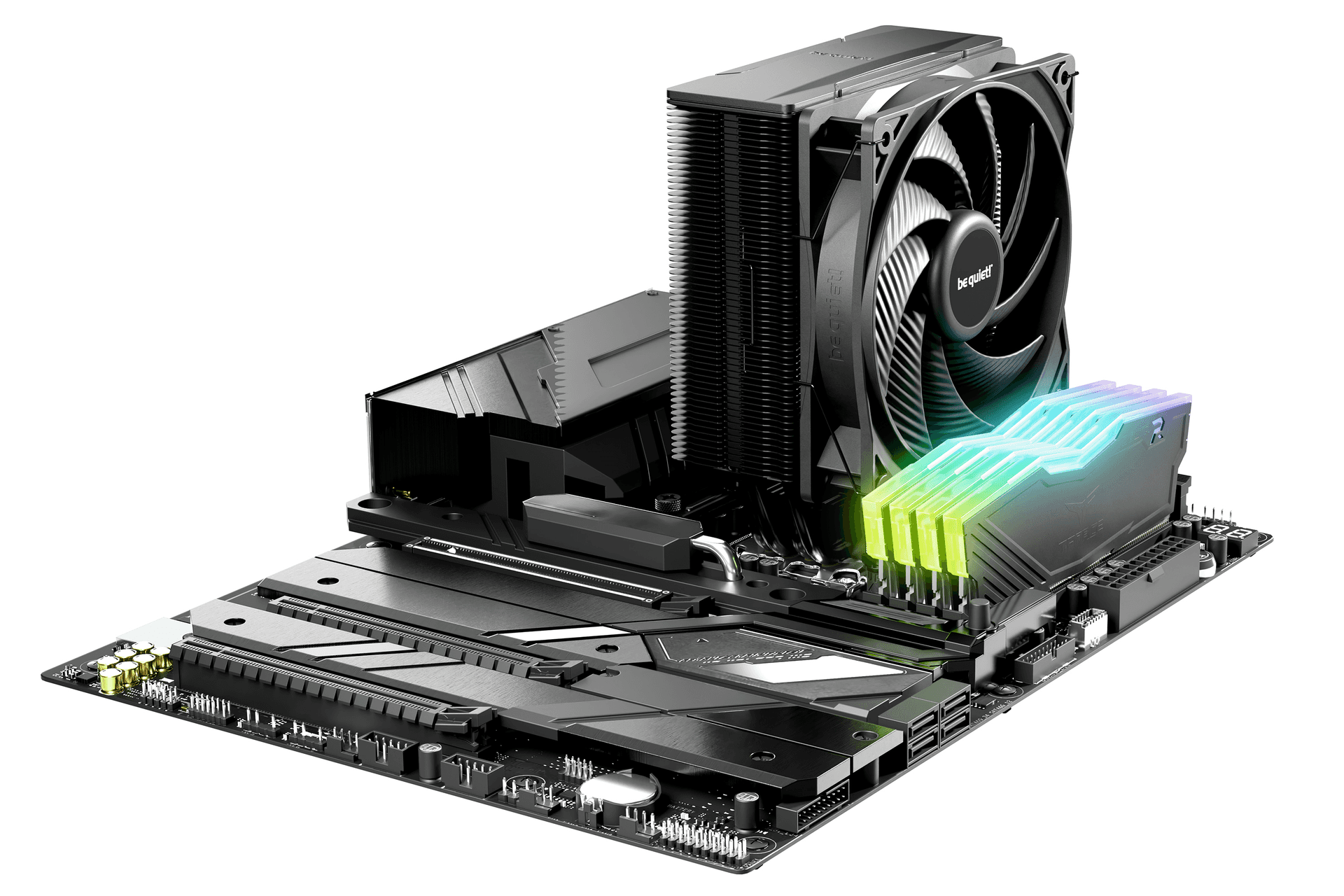 Be quiet! be quiet! Pure Rock 3 Black CPU Air Cooler | 4 High Performance 6mm Heat Pipes with HDT Technology | 120mm PWM Fan | AMD:AM4 AM5/Intel LGA 1700/1150/1151/1200 | Black | BK039 BK039 - thumbnail 6