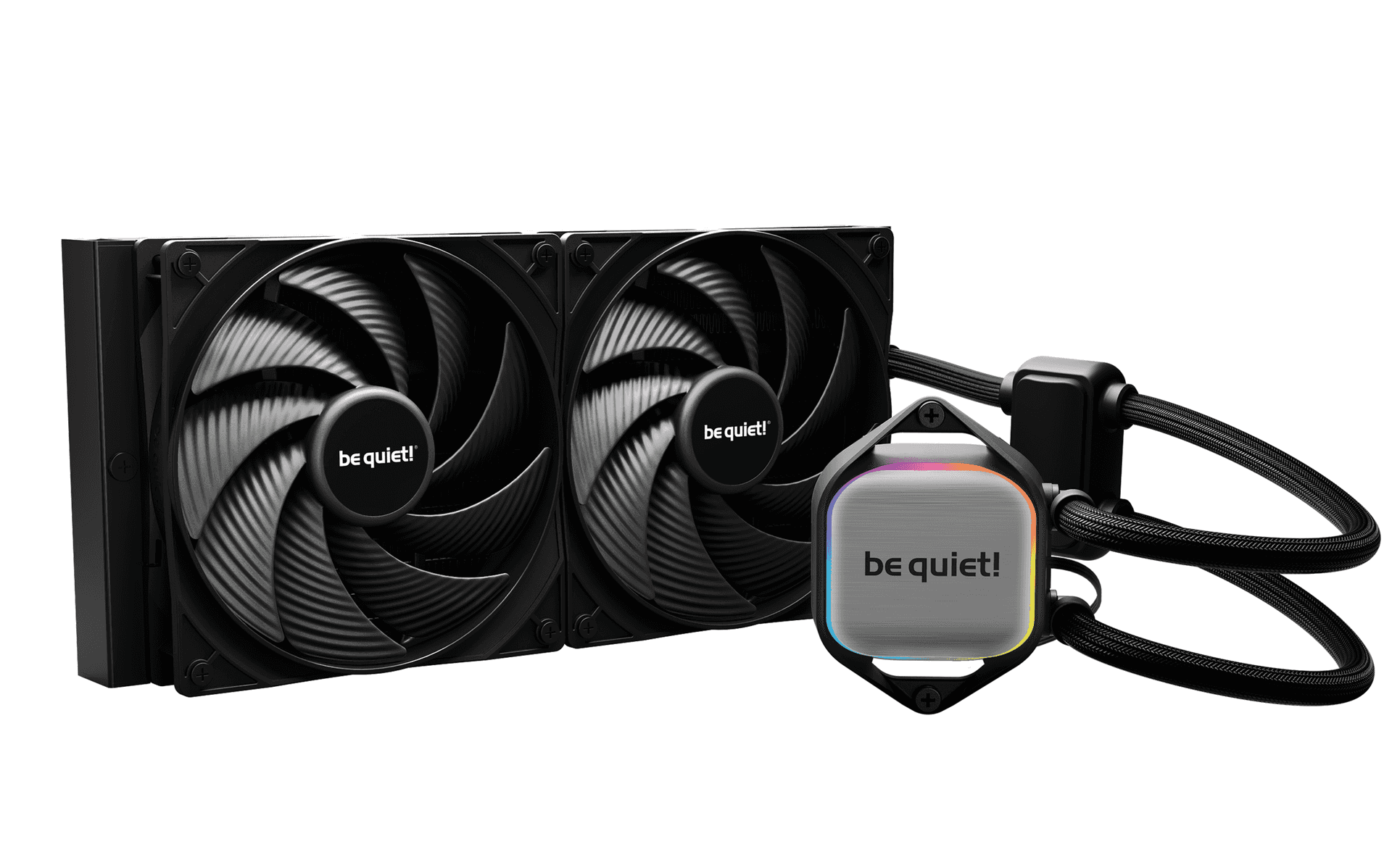 Be quiet! be quiet! Pure Loop 2 280mm AIO Liquid CPU Cooler, Dual Pure Wings Fans, ARGB Block, Doubly Decoupled PWM Pump, Refillable Design | BW018 - thumbnail 1