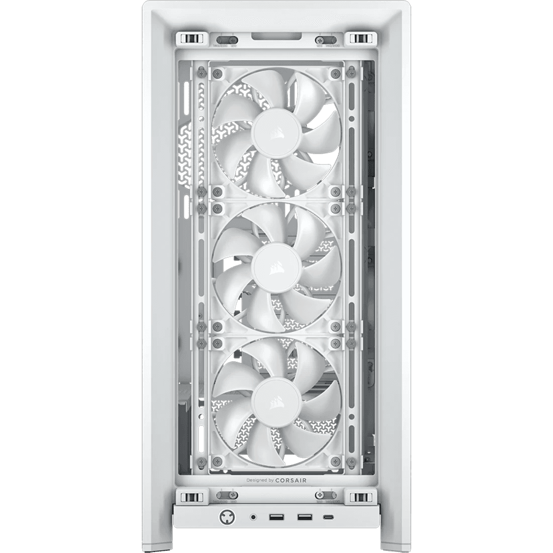 Corsair CORSAIR FRAME 4000D RS White Mid-Tower PC Case, Reverse Connector Motherboard Support, 3x RS120 Fans, 430mm GPU Space, White | CC-9011313-WW - thumbnail 2