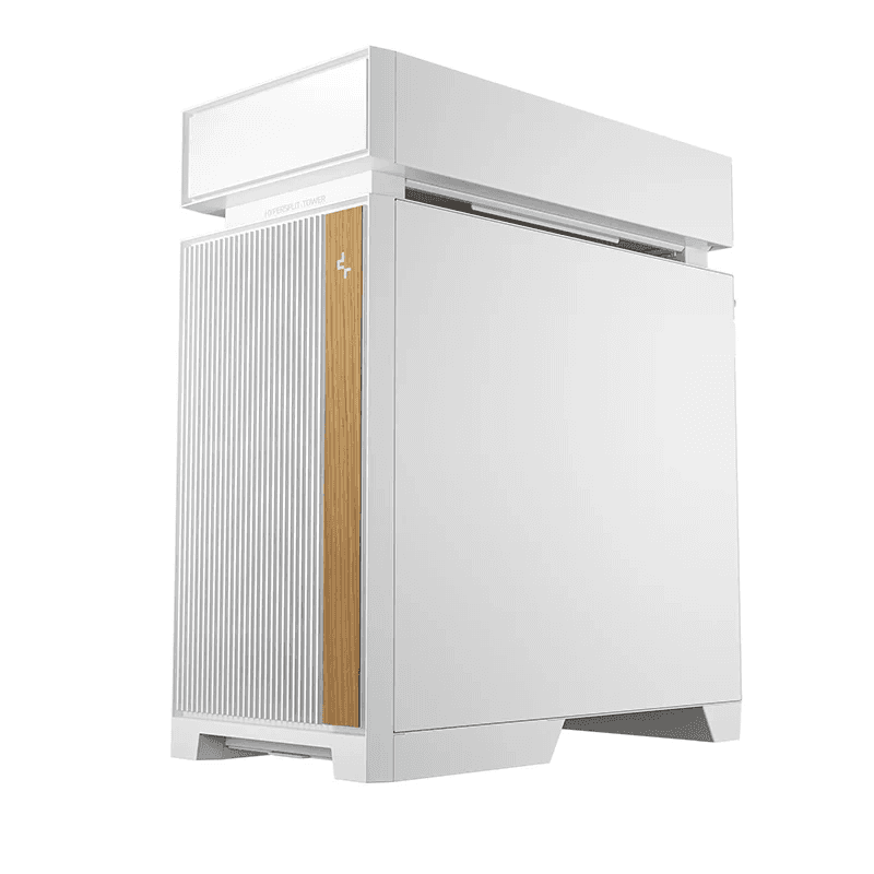 DEEPCOOL DeepCool CL6600 White ATX PC Case, HyperSplit Dual-Chamber Design, Pre-Installed 360mm ARGB AIO Liquid Cooler, Dual Bottom ARGB Fans, Supports Back-Connector Motherboard | R-CL6600-WHNNA0-G - thumbnail 4