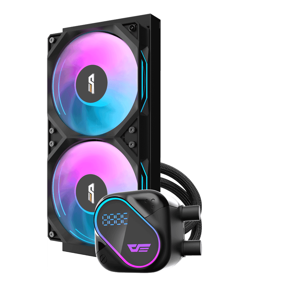 DarkFlash EXPLORE DO240 CPU Cooler, 3-in-1 Combined Row Fan Design, Copper-based Water Block, Segment LCD Screen thumbnail 3