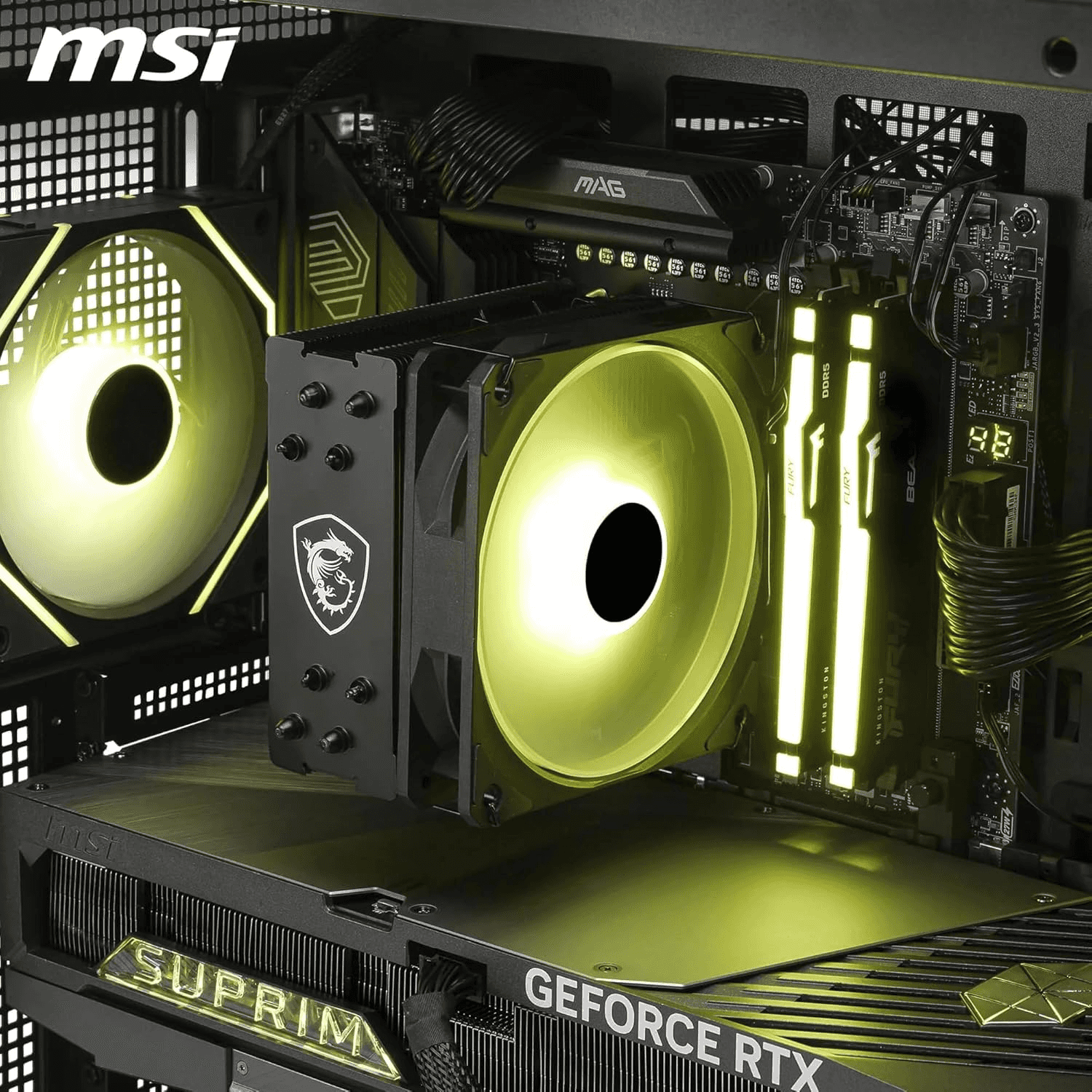 MSI MSI MAG COREFROZR AA13 Air CPU Cooler, Direct Contact Heat Pipes, Intel LGA 1851 & AMD AM5 Support, Rifle Bearing Technology | 306-7ZWHA11-L80 - thumbnail 5