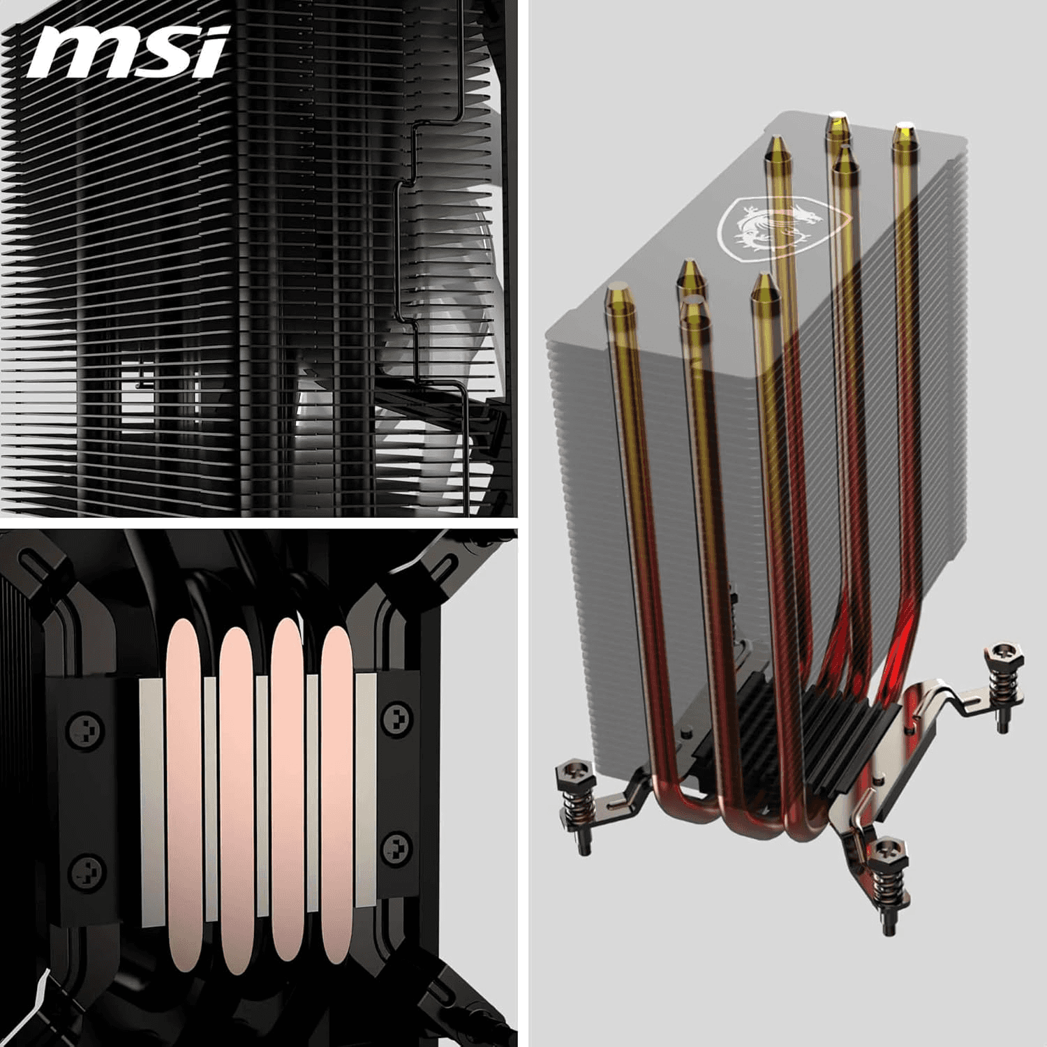 MSI MSI MAG COREFROZR AA13 Air CPU Cooler, Direct Contact Heat Pipes, Intel LGA 1851 & AMD AM5 Support, Rifle Bearing Technology | 306-7ZWHA11-L80 - thumbnail 6