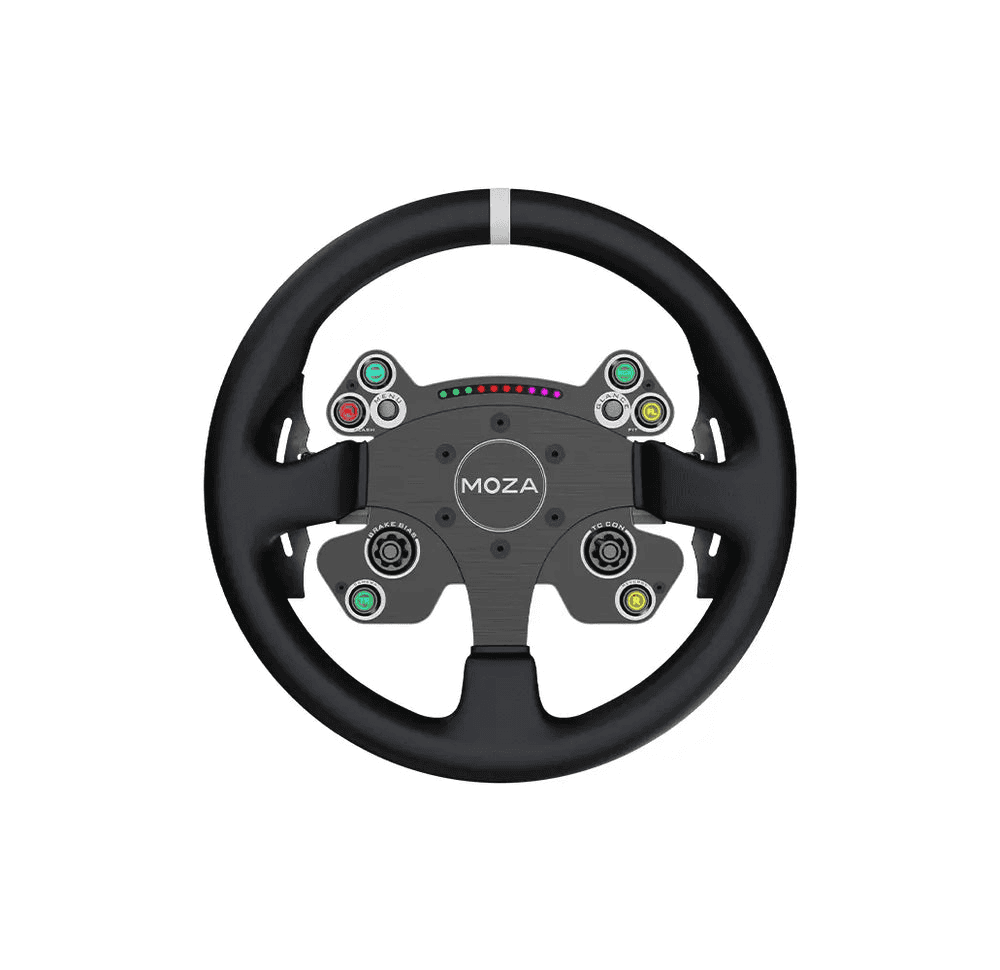 MOZA MOZA RS047 KS GT Steering Wheel, 300mm Butterfly Design, Dual-Clutch Hall Sensor Paddles, Carbon Fiber Composite, RGB Buttons - Type: CS V2P