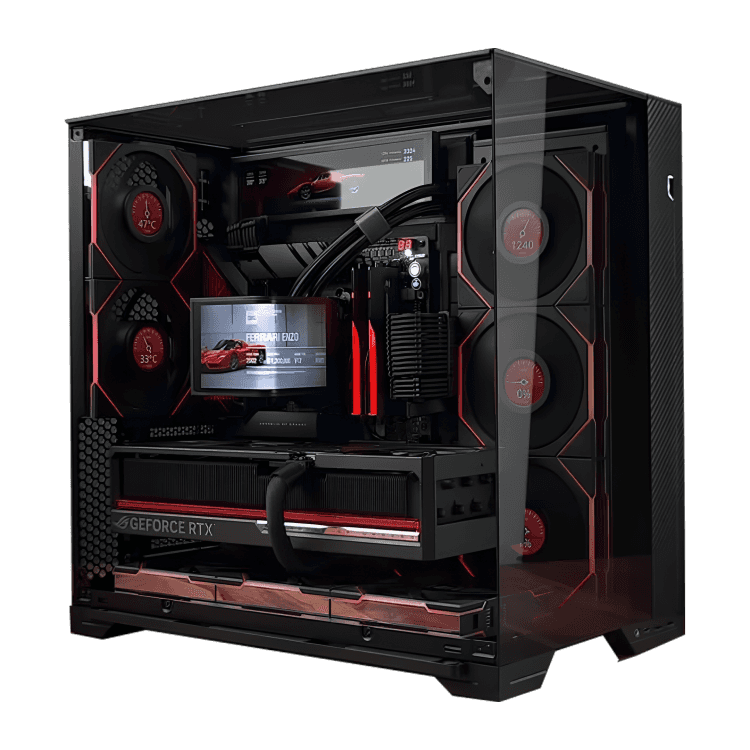 Asus Gaming PC Powered By ASUS, AMD Ryzen 7 9800X3D, RTX 5080 16GB OC, 32GB DDR5 6000 MTs, 1TB Gen5 SSD, 1000W Platinum, LIAN LI O11 VISION - thumbnail 1