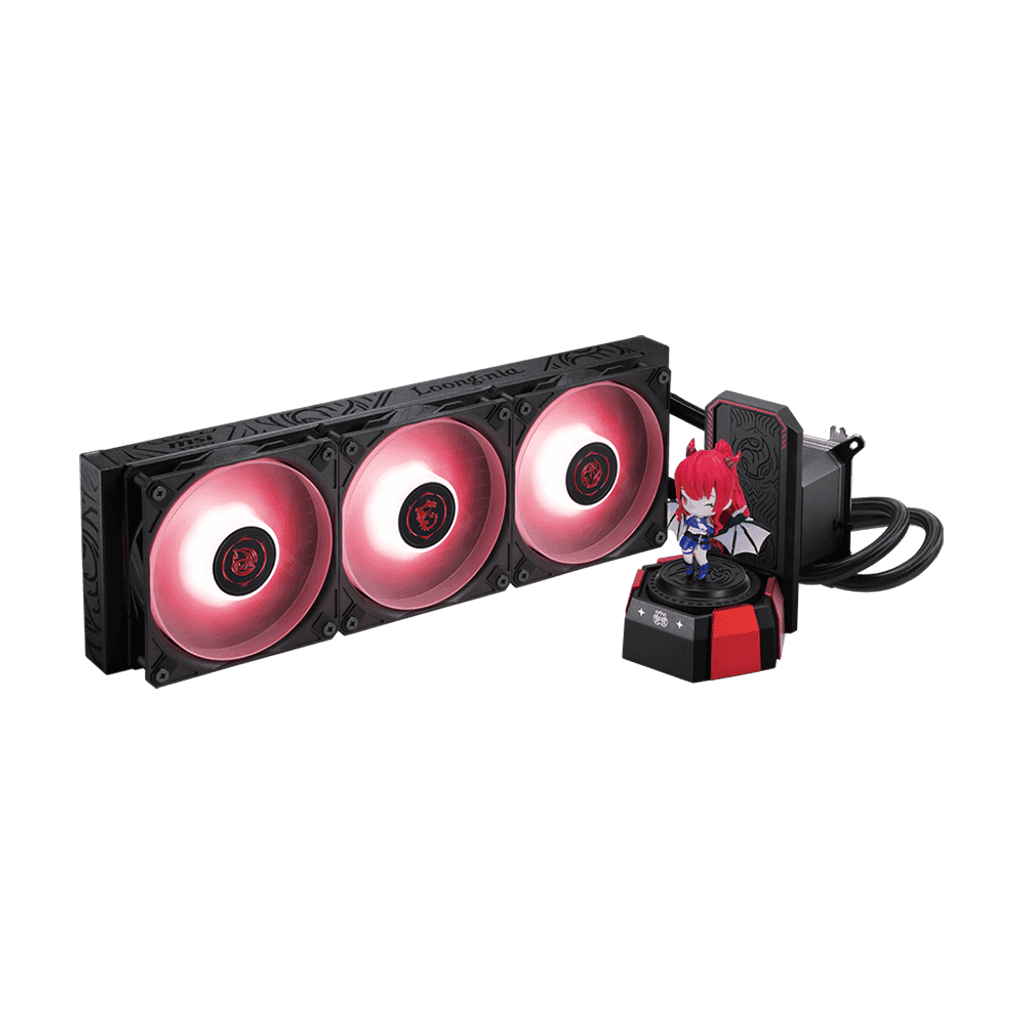 MSI MSI CORELIQUID A17 MLG Edition - AIO ARGB CPU Liquid Cooler - 360mm Radiator - LGA 1851 and AM5 Ready - Triple 120mm ARGB PWM Fans - Uni Bracket - Exclusive MLG Figure | 306-7ZW9M15-L80 - thumbnail 5