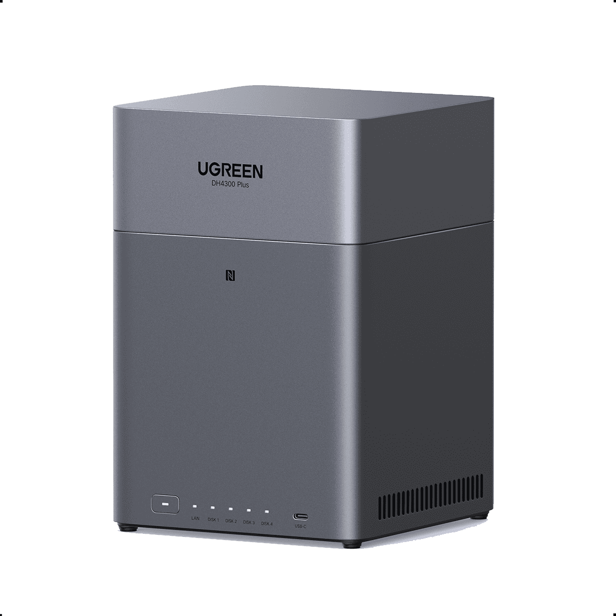 UGREEN UGREEN NASync DH4300 Plus 4-Bay NAS, Rockchip 8-Core CPU, 8GB RAM, 2.5GbE LAN, 4K HDMI, AI Photo Storage & Home Cloud, Diskless, (No Hardisk Inside ) - thumbnail 1