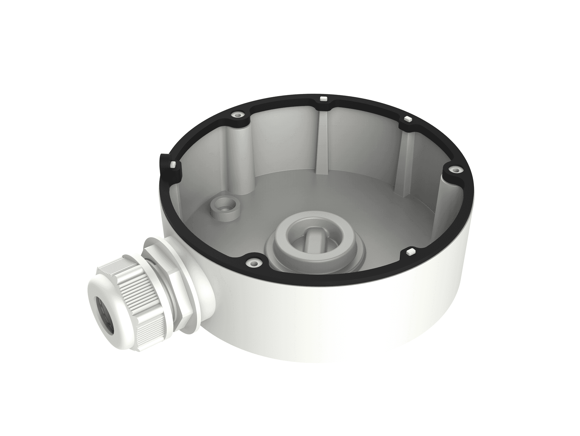 HIKVISION Hikvision DS-1280ZJ-DM18 Dome Camera Junction Box, Aluminum Alloy, Hikvision White, Ø111mm - thumbnail 1