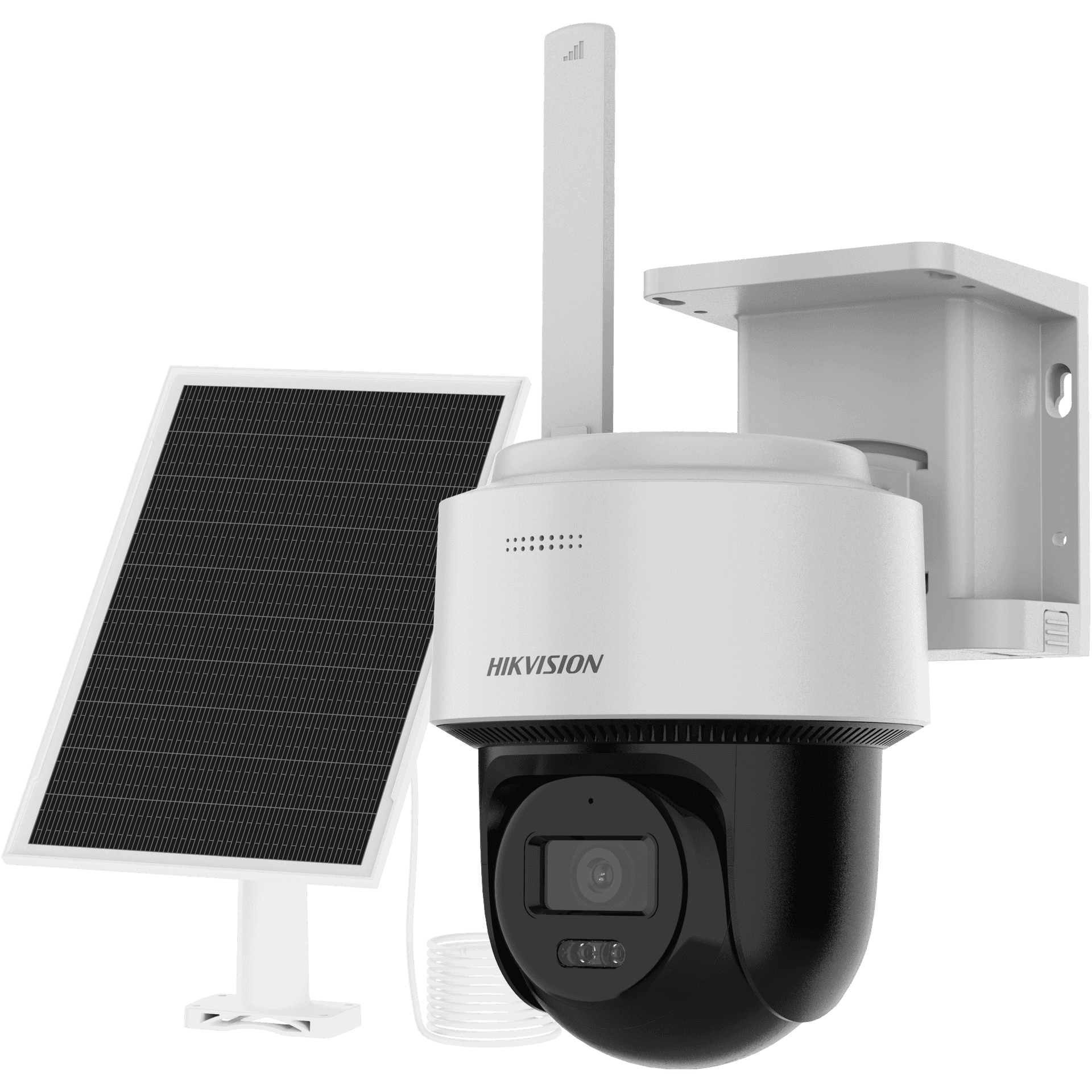 HIKVISION Hikvison DS-2CFSP4/4G 4MP 24/7 Solar 4G PT Camera, Smart Hybrid Light: 30 m white light and IR, Built-in microphone and speaker, support two-way audio-hikvision 4gb solar camera   (no network port ) - thumbnail 1