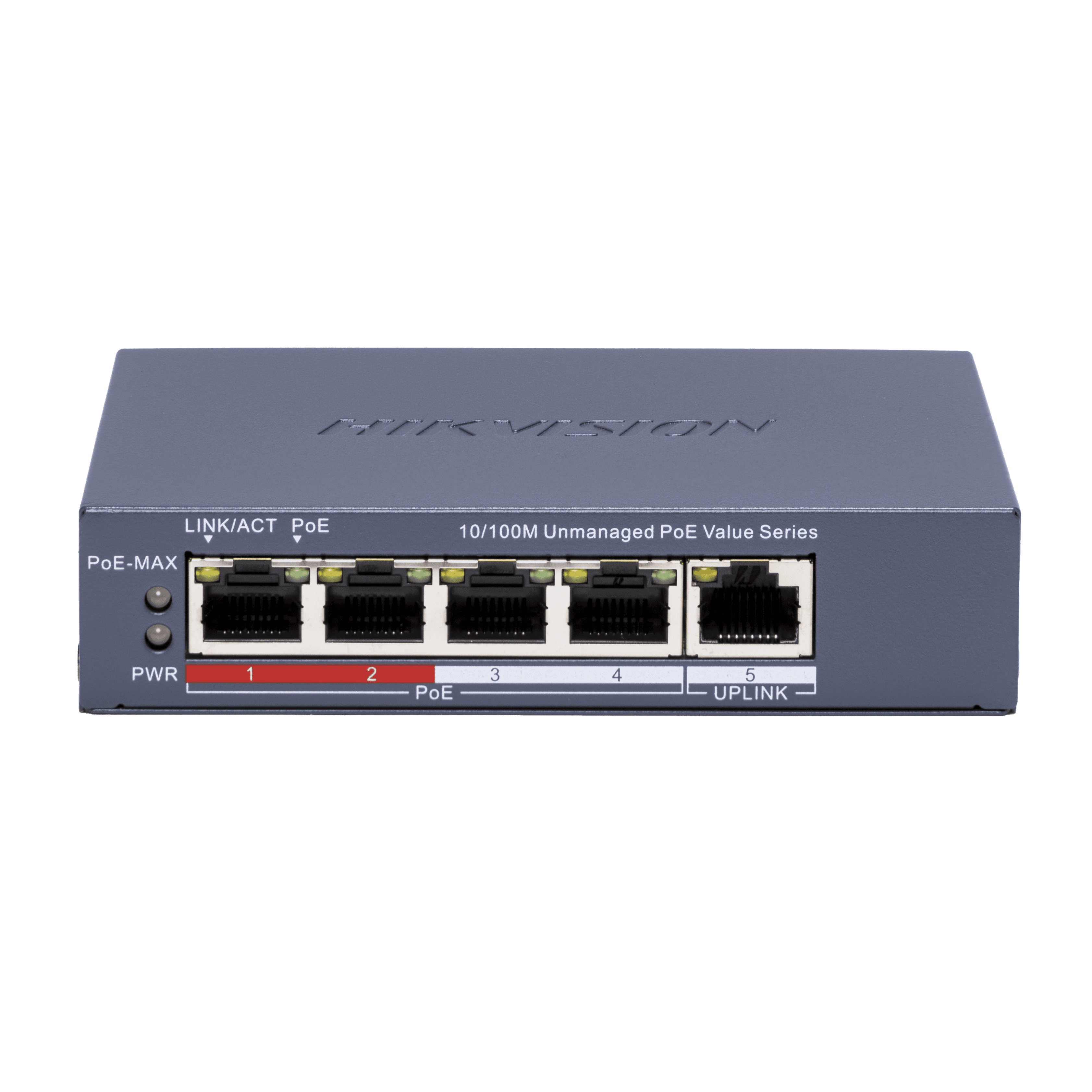 Hikvision DS-3E0105P-E/M(C) 4 Port Fast Ethernet Unmanaged POE Switch thumbnail 4