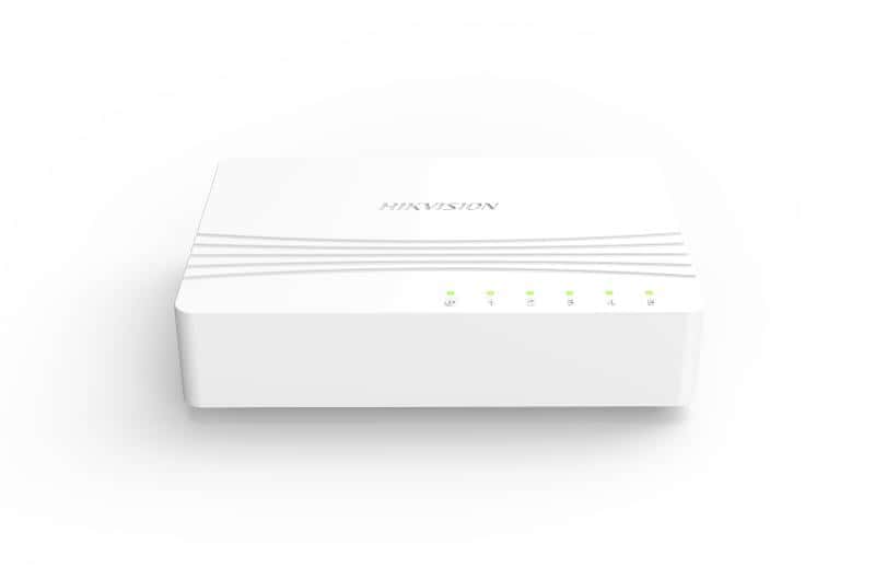 Hikvision DS-3E0505D-E 5 Port Gigabit Unmanaged Desktop Switch, 5 x 10/100/1000 Mbps Ethernet Ports thumbnail 3