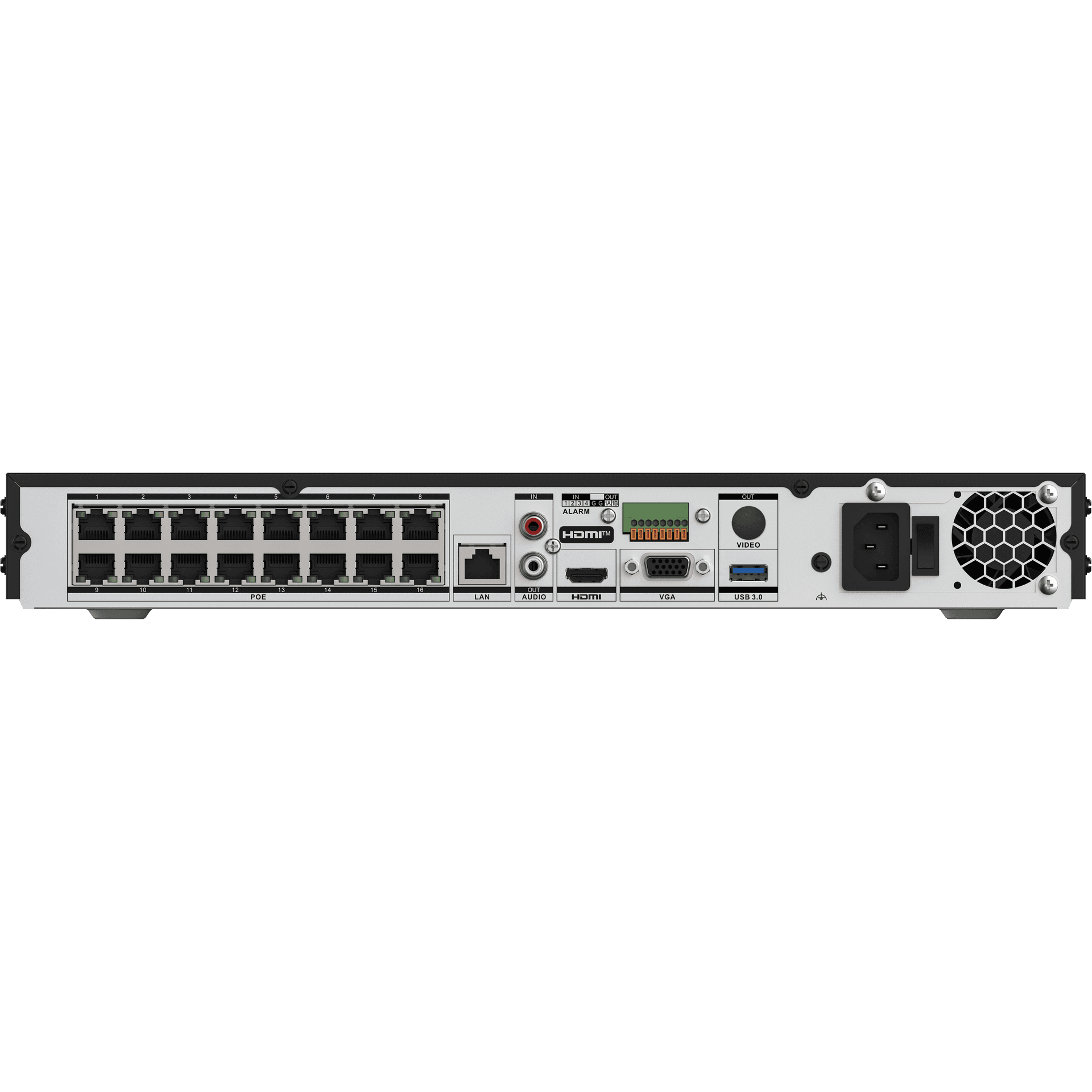 HIKVISION Hikvision DS-7616NXI-I2/16P/VPro 16-Channel PoE NVR, AcuSeek & AcuSearch, Guanlan AI Analytics, 8-Ch Facial Recognition, H.265+, 32-Ch 1080p Decoding - thumbnail 4