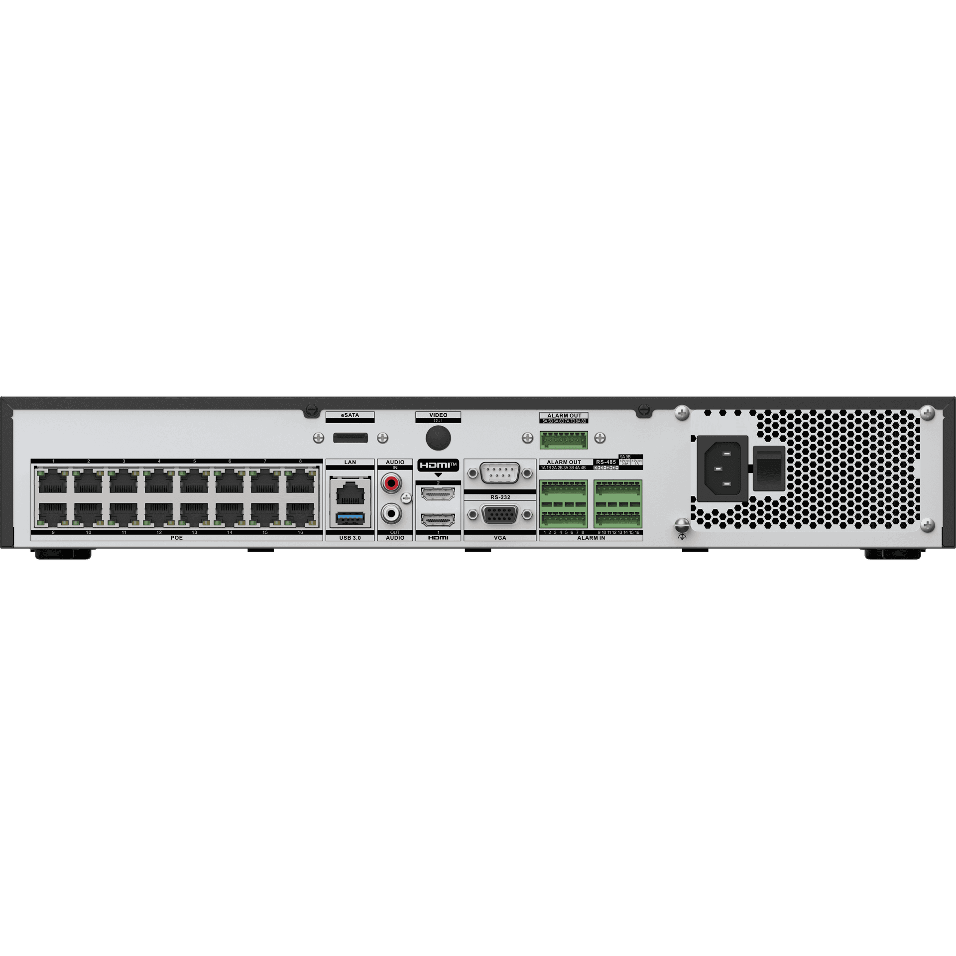 HIKVISION Hikvision DS-7716NXI-I4/VPro 16-Channel NVR, AcuSeek & AcuSearch, Guanlan AI Analytics, 8-Ch Facial Recognition, H.265+, 32-Ch 1080p Decoding, IP Speaker Support - thumbnail 5