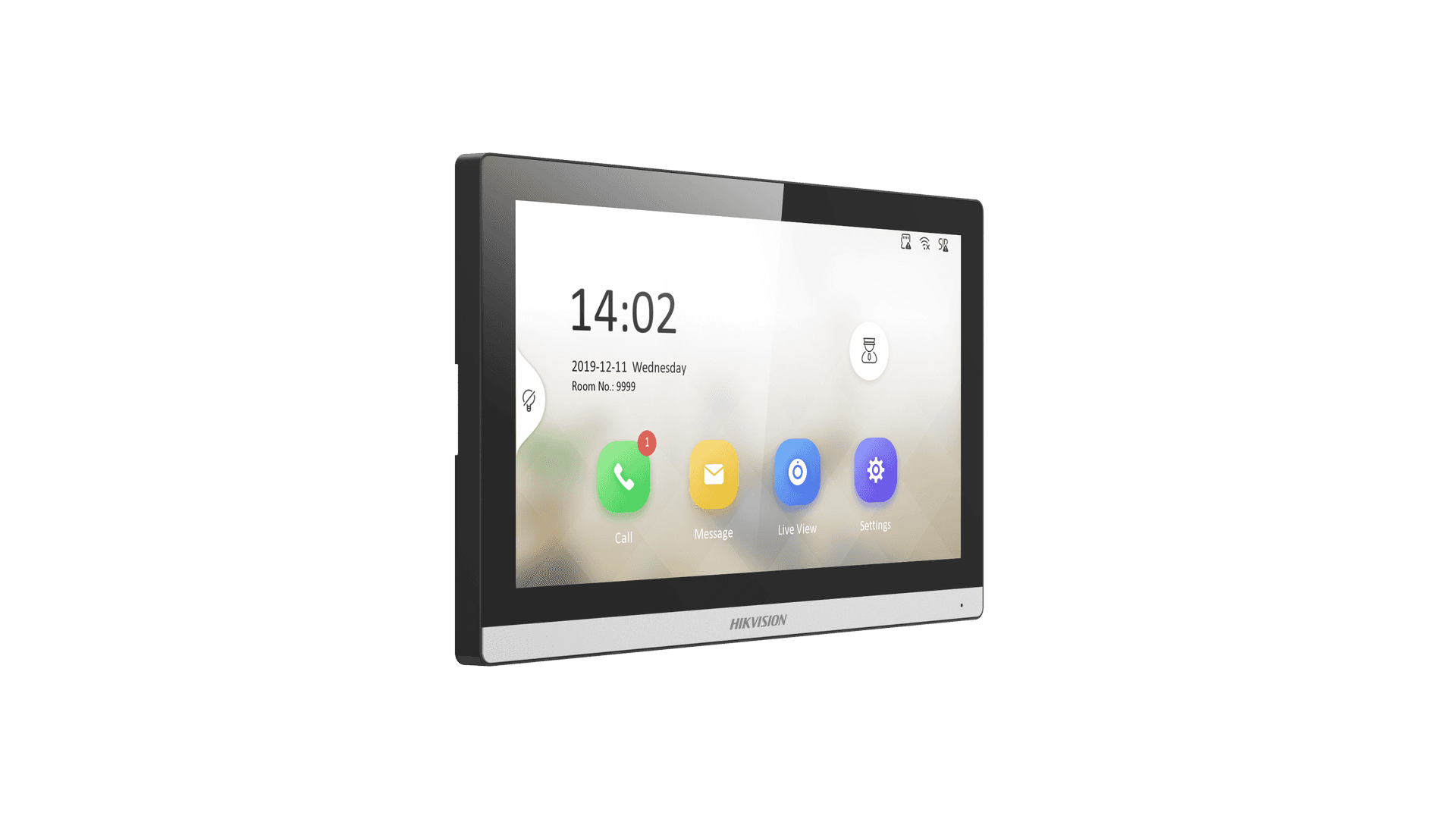HIKVISION Hikvision DS-KH6350-WTE1 KH6 Series IP Indoor Station, 7-inch 1024x600 Touchscreen, Wi-Fi & PoE, Hik-Connect Mobile Control - thumbnail 2