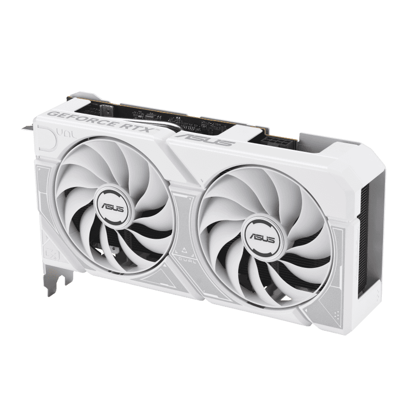 ASUS NVIDIA Dual GeForce RTX 5060 White OC Edition 8GB GDDR7 Graphics Card, 128-bit  28 Gbps, 623 AI TOPs, Blackwell Architecture | 90YV0N15-M0NA00 thumbnail 2