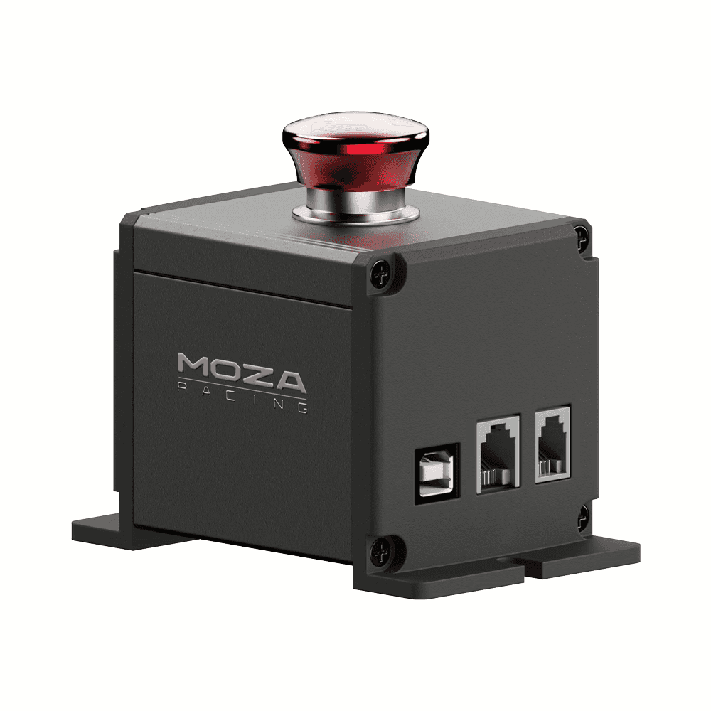 MOZA MOZA RS063 E-Stop Switch, Safety Emergency Cut-off, 3 Programmable Modes, Aluminum Alloy Construction - thumbnail 1