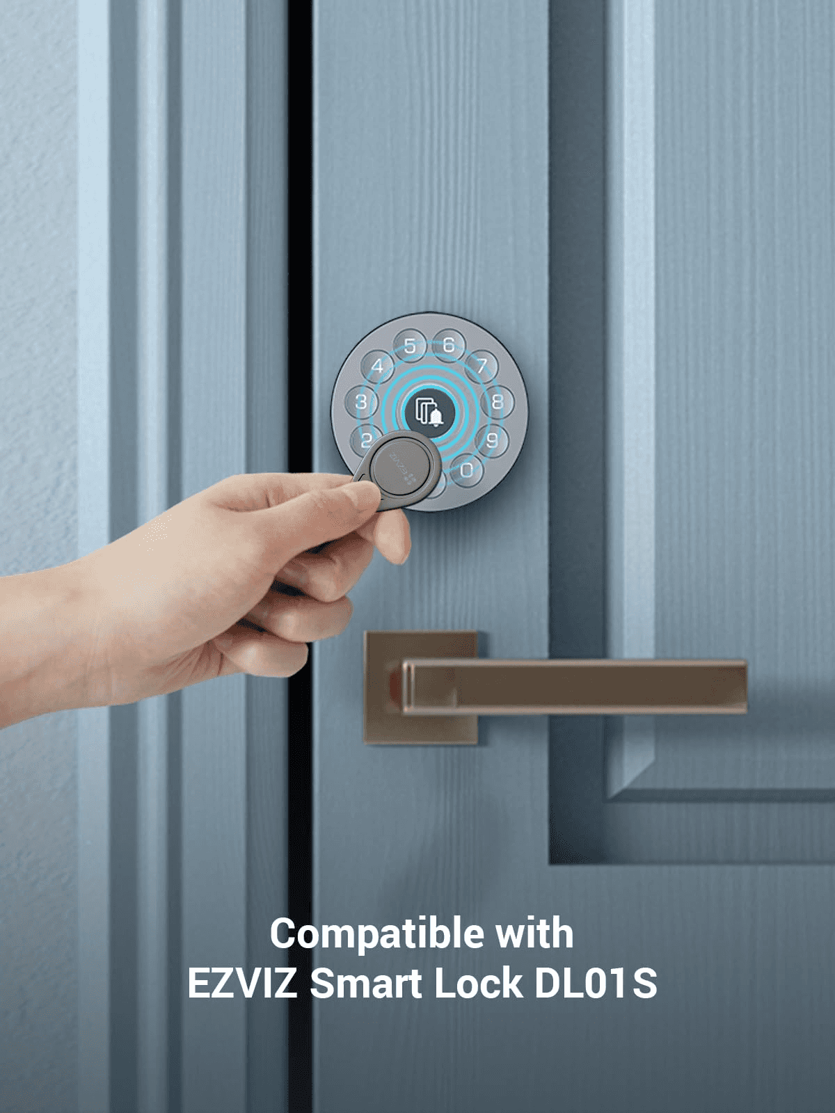 EZVIZ EZVIZ 4-Pack Proximity Card RFID  (Key Tags), Anti-Copying, For EZVIZ Smart Locks & Doorphones | CS-DL-IC-CPU-R200 - thumbnail 2