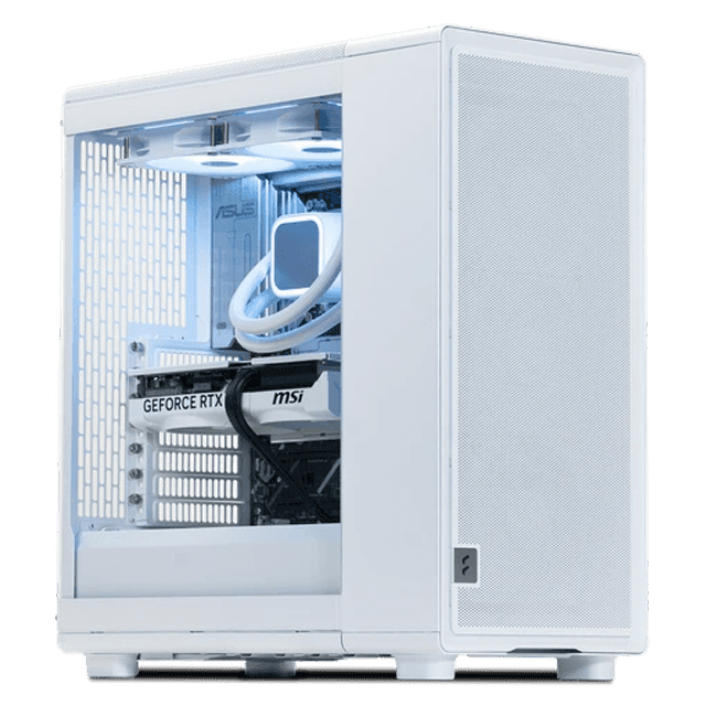 Nanotech White Custom PC, Intel Core Ultra 7 270K, MSI White RTX 5060 8GB, 32GB DDR5 CL30, 1TB Gen4 7100MB/s SSD - thumbnail 1