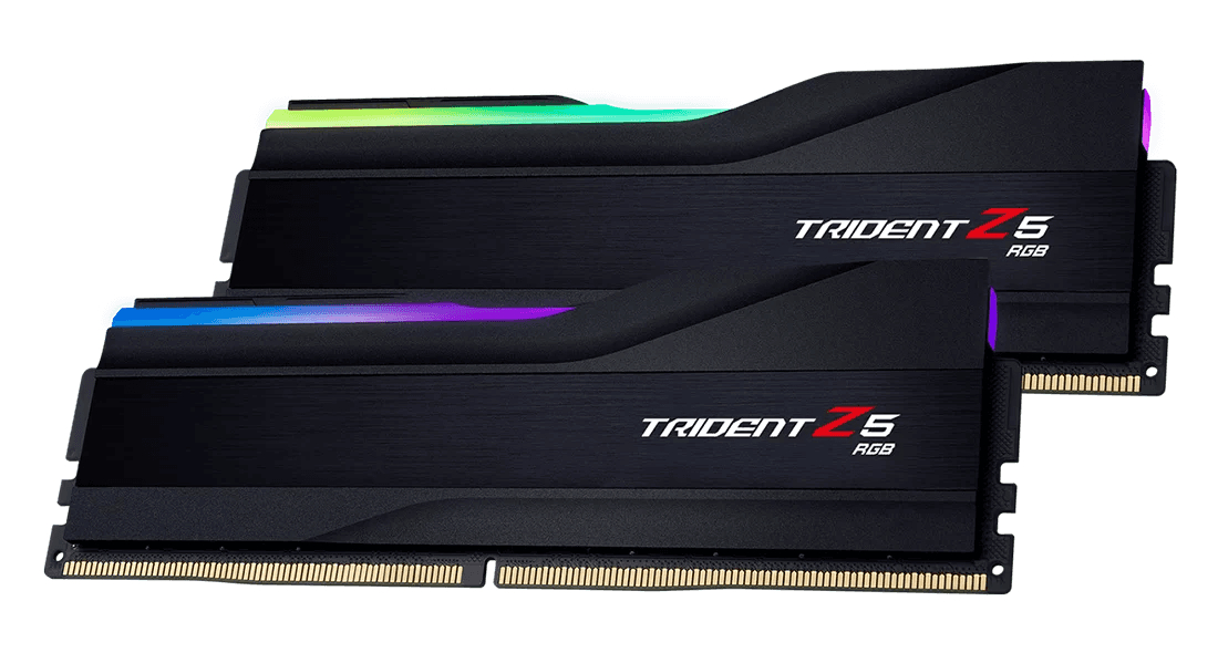 G Skill Trident Z5 RGB 64GB (2x32GB) Intel XMP DDR5 Memory Kit (RAM) 6400MTS, CL32-39-39-102 1.40V  | F5-6400J3239G32GX2-TZ5RK thumbnail 3