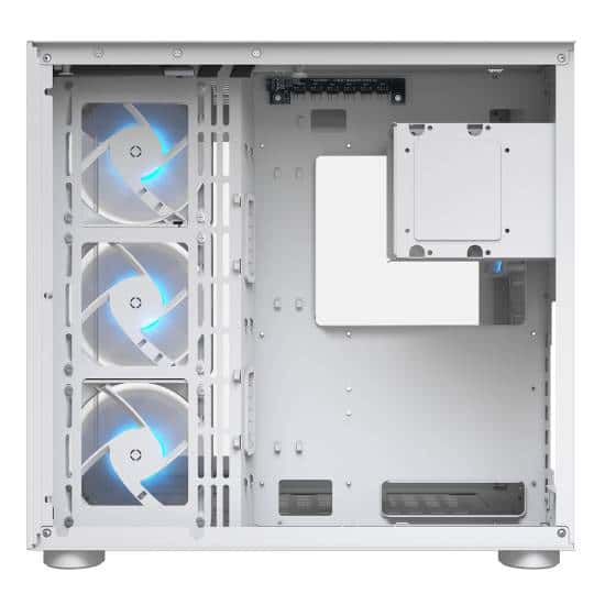 Cougar FV150 RGB Mid Tower ATX Computer Case, 4x Pre-installed Fans, Supports Motherboard Upto Max. ATX, Cooler Upto 360mm, GPU Upto 400mm, White | 385KA10.0002 thumbnail 4