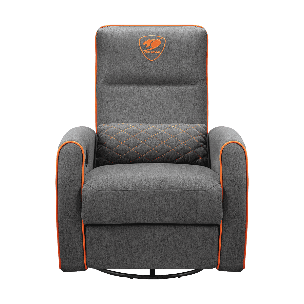 Cougar FIDOM Gray Sofa Chair, Breathable Imitation Linen Upholstery, Lumbar Support, Recline, Swivel & Rock Features, Up to 150kg Weight Support, Specialized Padding | 3MFDFGRO.0001 thumbnail 1