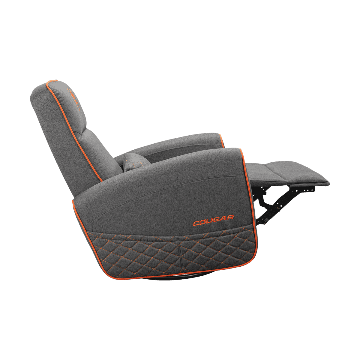 Cougar FIDOM Gray Sofa Chair, Breathable Imitation Linen Upholstery, Lumbar Support, Recline, Swivel & Rock Features, Up to 150kg Weight Support, Specialized Padding | 3MFDFGRO.0001 thumbnail 5