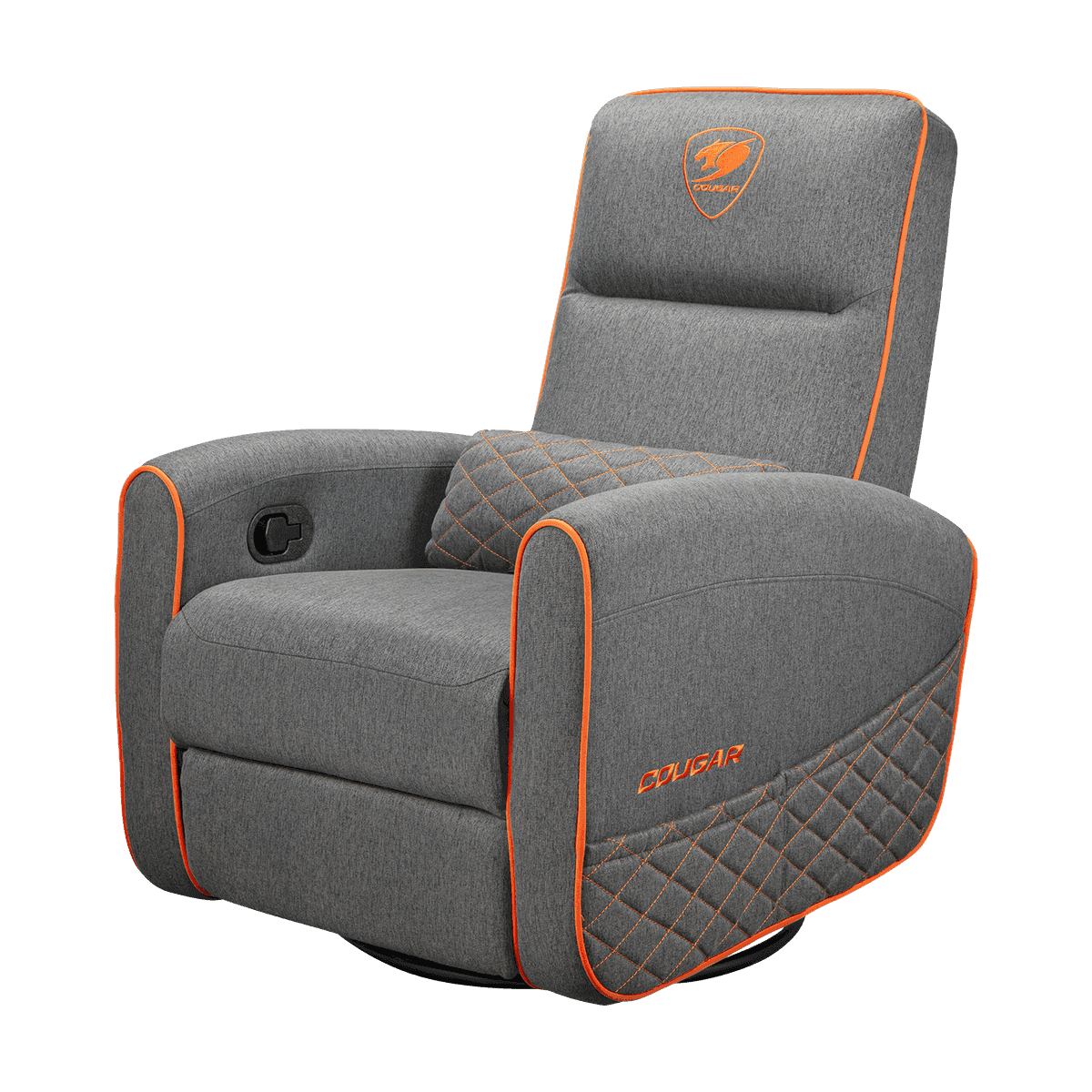 Cougar FIDOM Gray Sofa Chair, Breathable Imitation Linen Upholstery, Lumbar Support, Recline, Swivel & Rock Features, Up to 150kg Weight Support, Specialized Padding | 3MFDFGRO.0001 thumbnail 12
