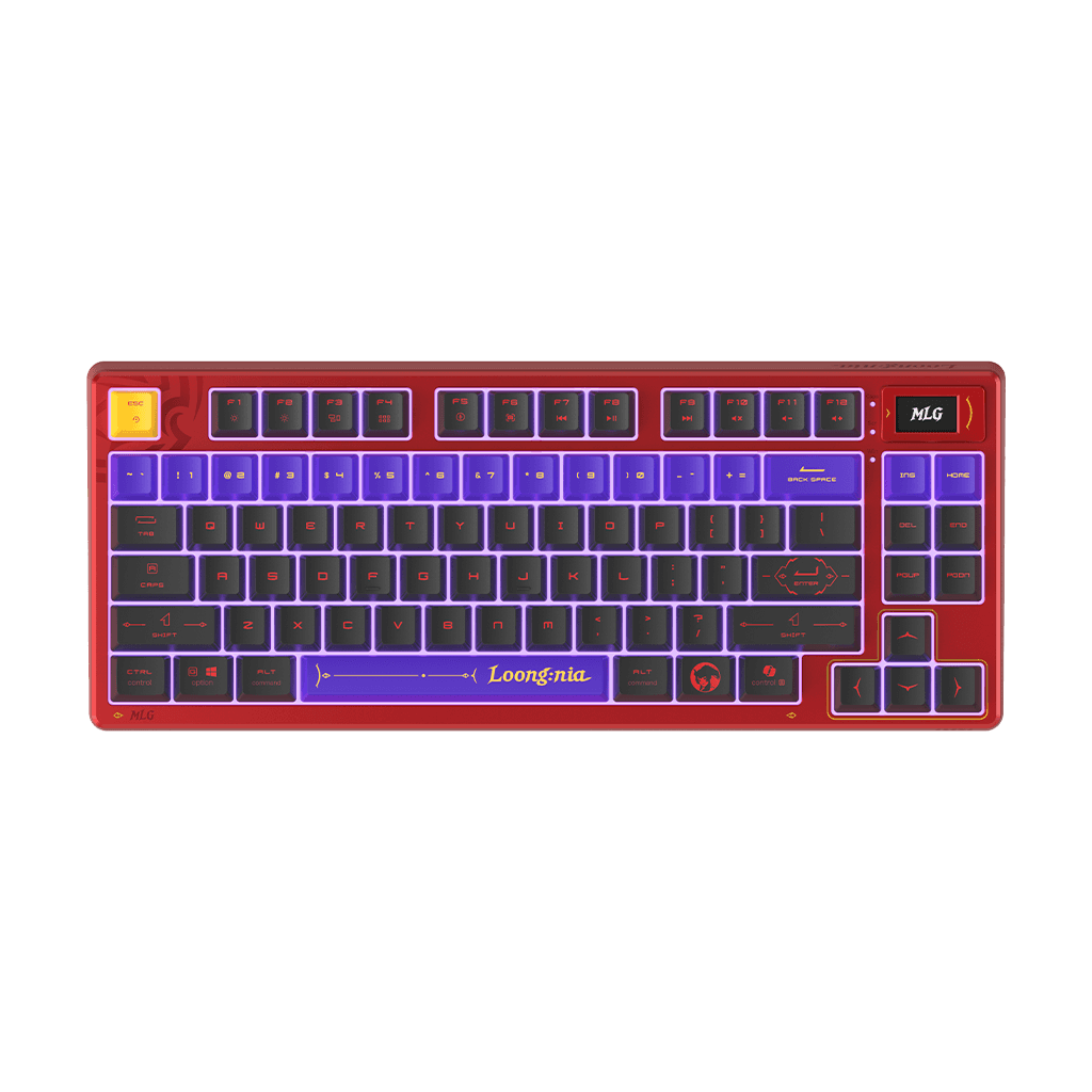 MSI MSI Forge TKL Wireless MLG Edition Gaming Keyboard-Mechanical Linear Switches, Dye-Sublimated PBT Keycaps, Anti-Slip Base, RGB, USB 2.0, Bluetooth, 2.4 GHz | S11-43CEW01-HH9 - thumbnail 7